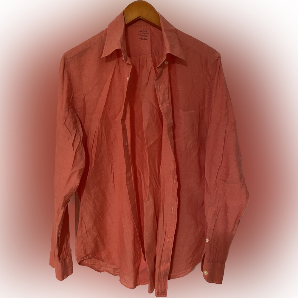 Salmon Color J Crew Men’s Button Down